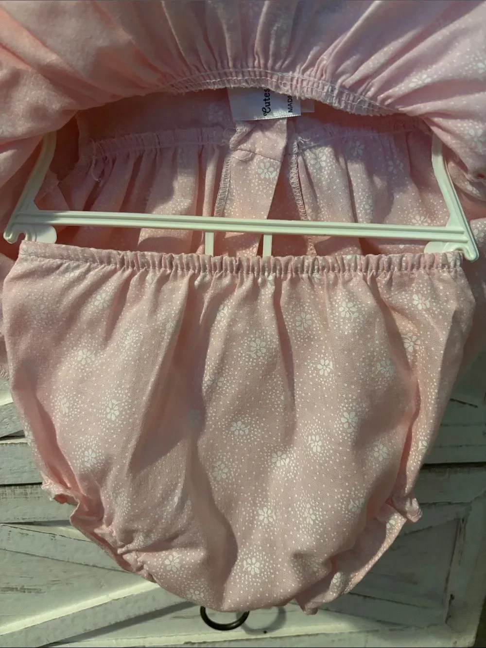VINTAGE CUTEST ONE BABY GIRL DRESS